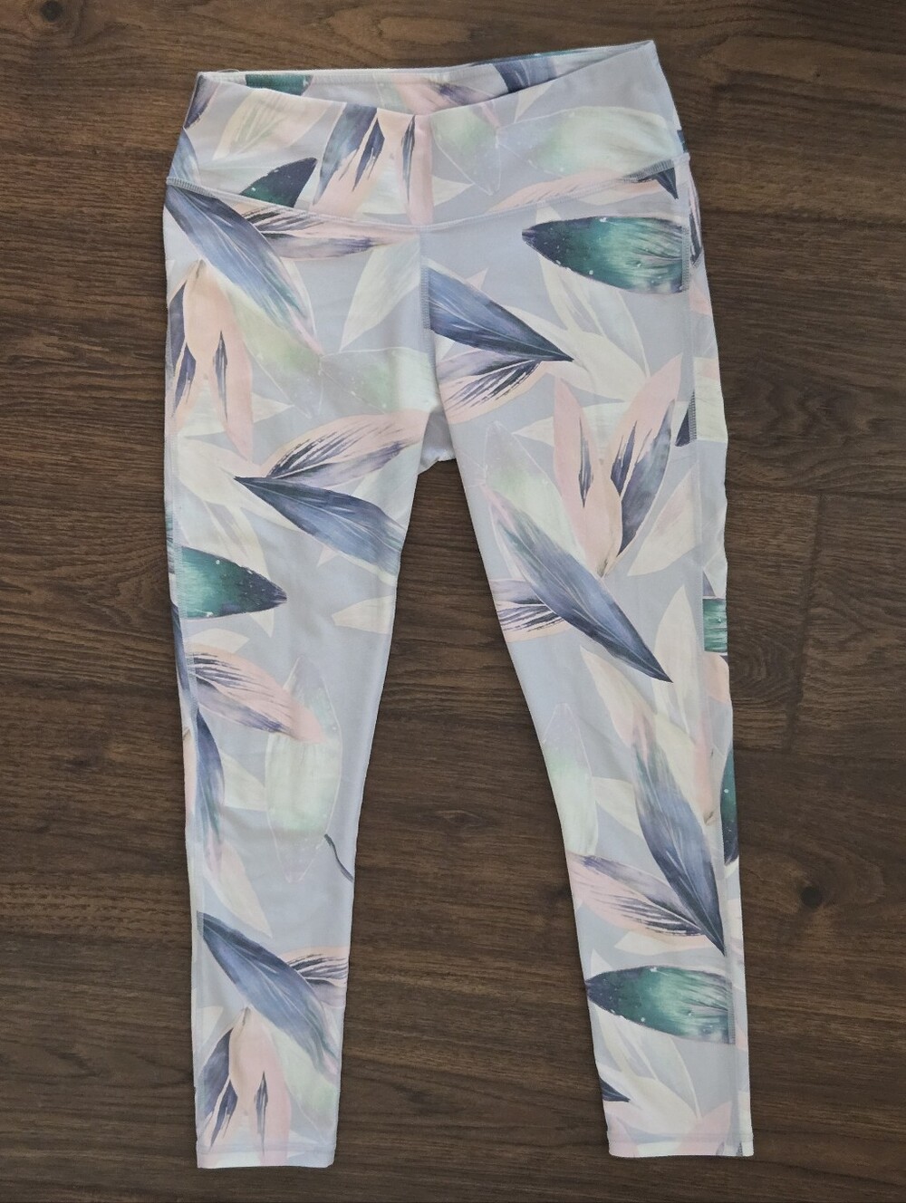 Fabletics Tropical Leaf Print Leggings PureLuxe Size S